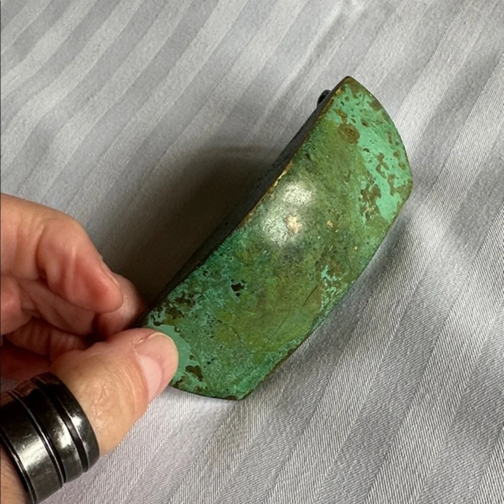 Vintage Robert Lee Morris RLM Turquoise Belt Buckle